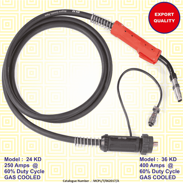 24 KD / 36 KD GAS COOLED TORCHES